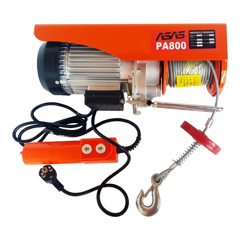 Scripete / Palan / Macara electrica , putere 1450 W , Capacitate ridicare 800 Kg Expediere rapidă
